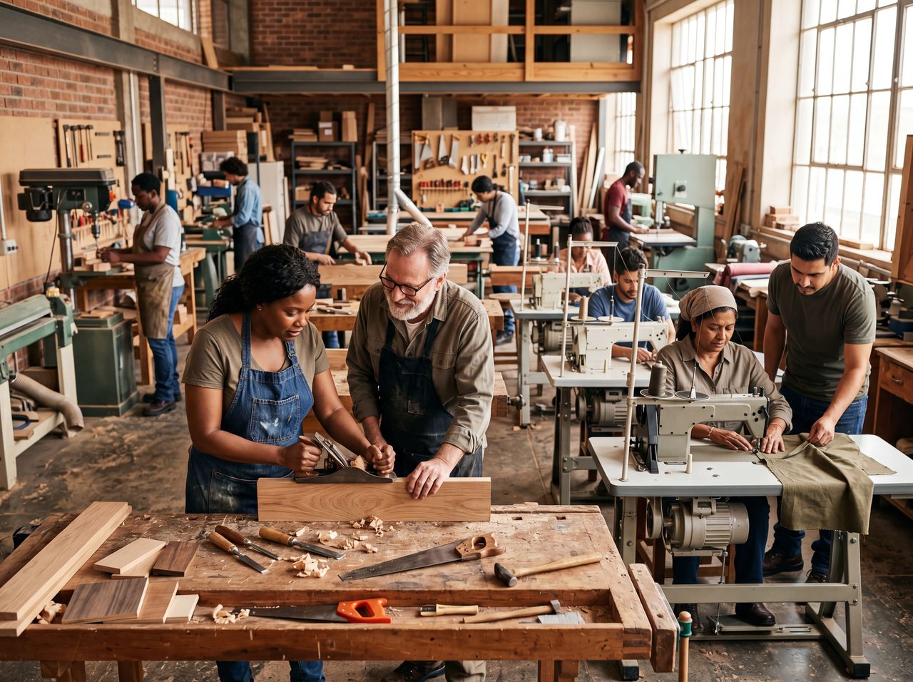 Vocational workshop — learning a trade
